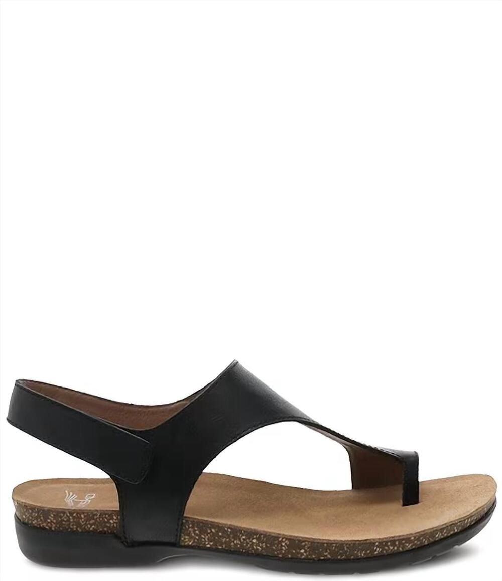 NEW DANSKO women's reece leather sandals in black